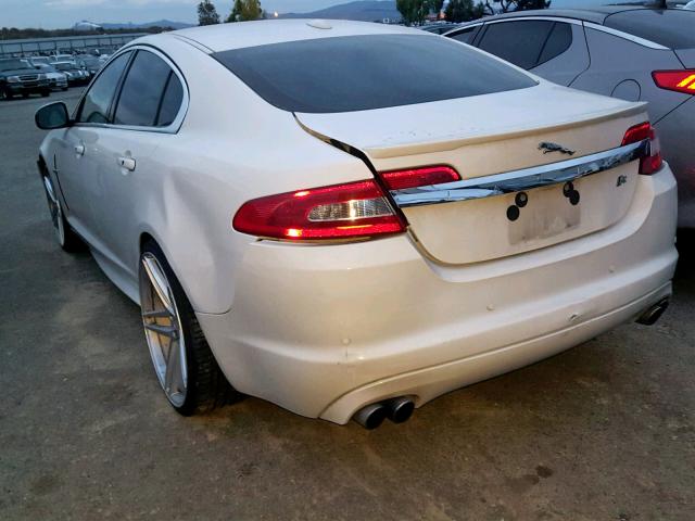 SAJWA0JC8AMR55012 - 2010 JAGUAR XF R WHITE photo 3