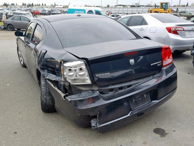 2B3KA33V99H515085 - 2009 DODGE CHARGER SX BLACK photo 3