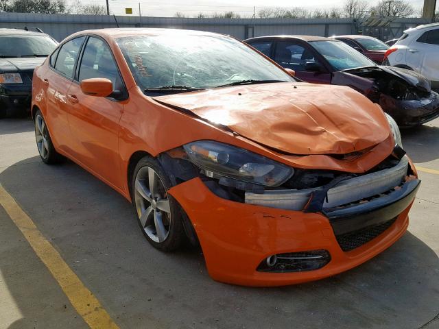 1C3CDFEB2ED675206 - 2014 DODGE DART GT ORANGE photo 1