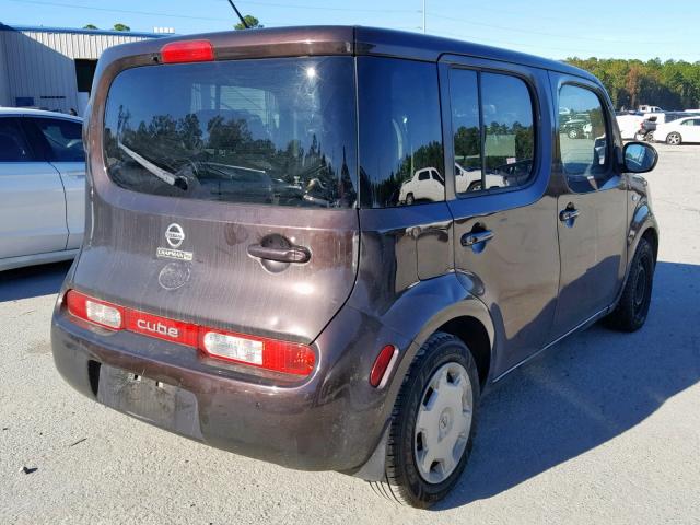 JN8AZ2KR1BT211196 - 2011 NISSAN CUBE BASE BROWN photo 4