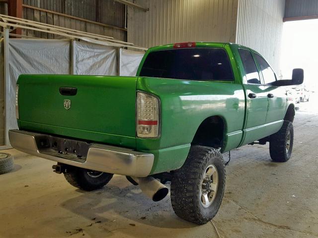 3D7KS28A58G212935 - 2008 DODGE RAM 2500 S GREEN photo 4