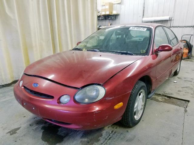 1FALP52U7TG285142 - 1996 FORD TAURUS GL RED photo 2