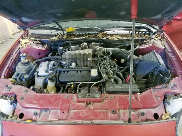 1FALP52U7TG285142 - 1996 FORD TAURUS GL RED photo 7