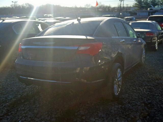 1C3BC2FG4BN520552 - 2011 CHRYSLER 200 LIMITE BLACK photo 4