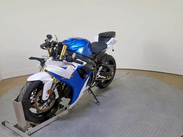 JS1GR7MA8D2102358 - 2013 SUZUKI GSX-R750 BLUE photo 4