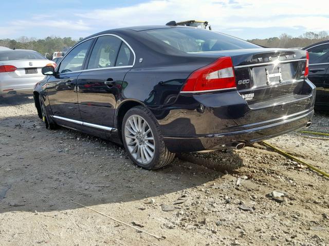 YV1852AR8A1119949 - 2010 VOLVO S80 V8 BLACK photo 3