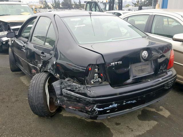 3VWRA29M6YM003822 - 2000 VOLKSWAGEN JETTA GL BLACK photo 3