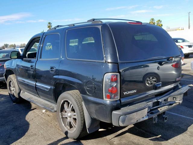 1GKEC13T64R288640 - 2004 GMC YUKON BLACK photo 3