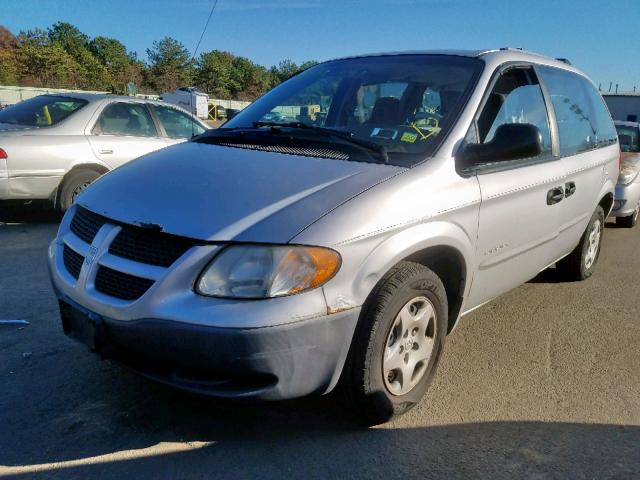 1B4GP25381B209594 - 2001 DODGE CARAVAN SE SILVER photo 2