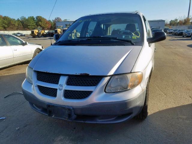 1B4GP25381B209594 - 2001 DODGE CARAVAN SE SILVER photo 9