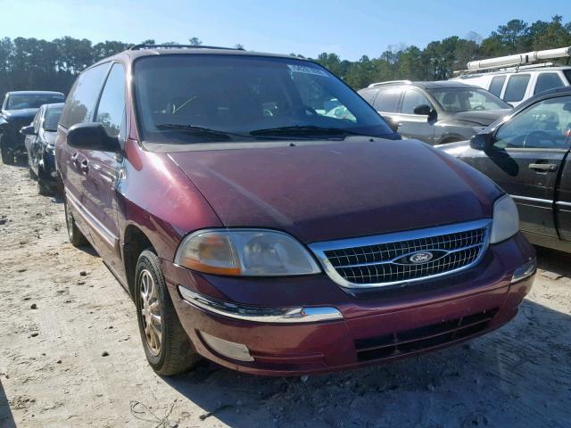 2FMZA5249YBB60224 - 2000 FORD WINDSTAR S BURGUNDY photo 1