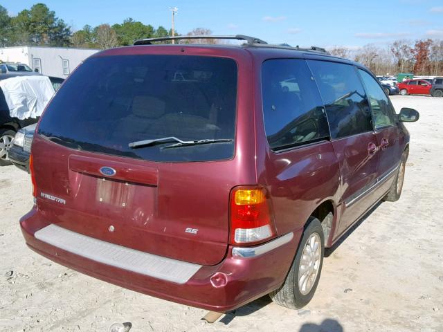 2FMZA5249YBB60224 - 2000 FORD WINDSTAR S BURGUNDY photo 4