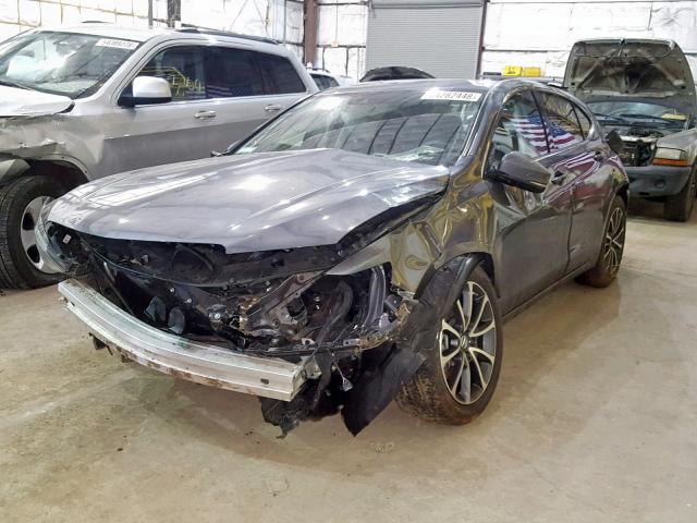 19UUB2F51HA000316 - 2017 ACURA TLX TECH GRAY photo 2