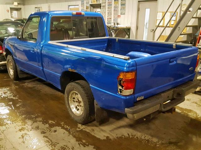 1FTYR10C7WUA74834 - 1998 FORD RANGER BLUE photo 3