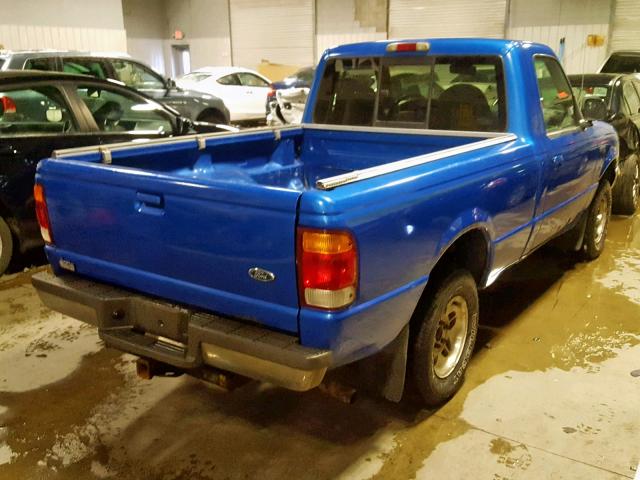 1FTYR10C7WUA74834 - 1998 FORD RANGER BLUE photo 4