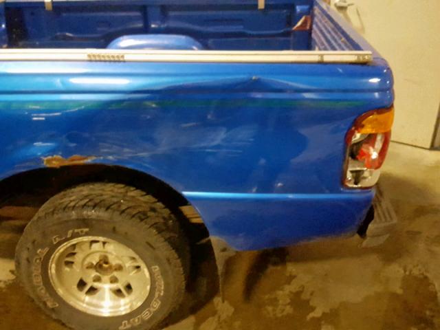 1FTYR10C7WUA74834 - 1998 FORD RANGER BLUE photo 9