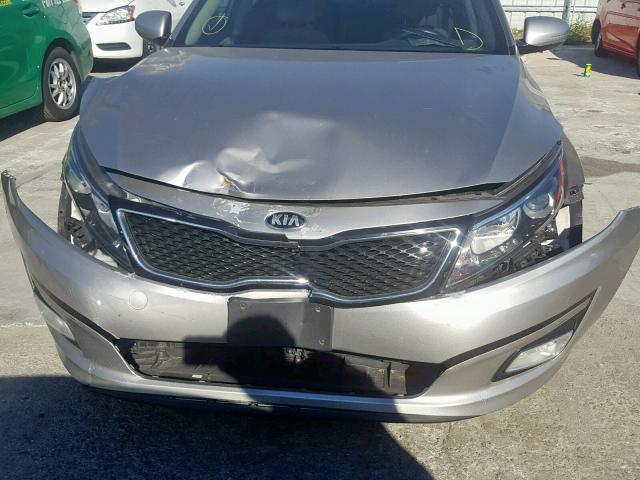 KNAGM4A7XF5528188 - 2015 KIA OPTIMA LX SILVER photo 9