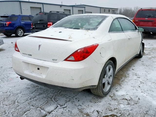 1G2ZH35NX74277574 - 2007 PONTIAC G6 GT WHITE photo 4