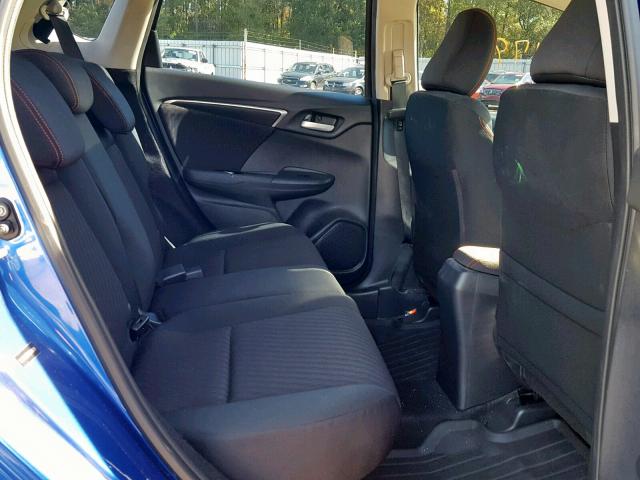 3HGGK5H66JM710924 - 2018 HONDA FIT SPORT BLUE photo 6