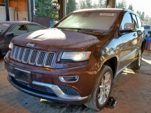 1C4RJFJG5EC528500 - 2014 JEEP GRAND CHER BURGUNDY photo 2