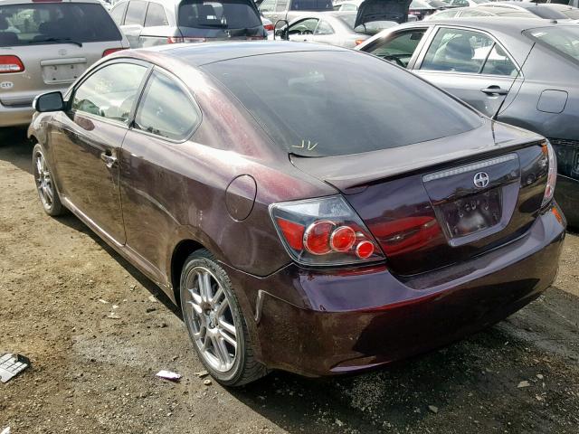 JTKDE167X80236141 - 2008 TOYOTA SCION TC BURGUNDY photo 3