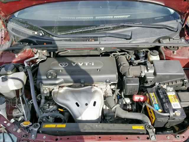 JTKDE167X80236141 - 2008 TOYOTA SCION TC BURGUNDY photo 7