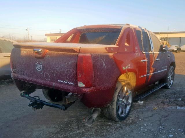 3GYFK62898G240076 - 2008 CADILLAC ESCALADE E BURGUNDY photo 4