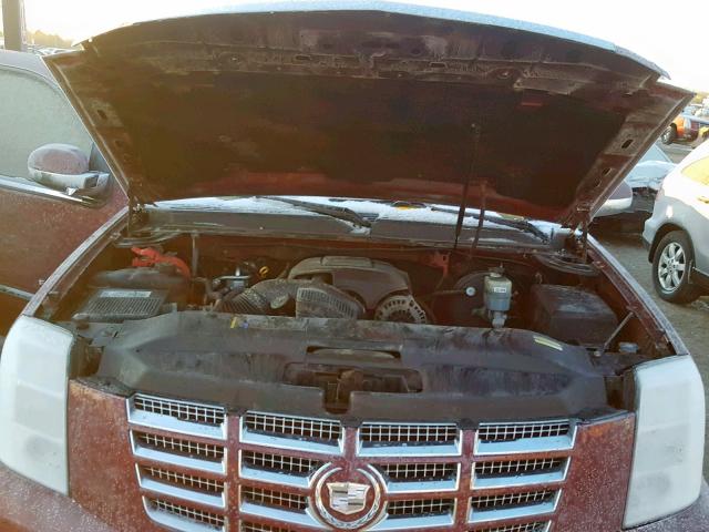 3GYFK62898G240076 - 2008 CADILLAC ESCALADE E BURGUNDY photo 7