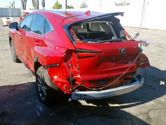 JTJYARBZ4K2117567 - 2019 LEXUS NX 300 RED photo 3