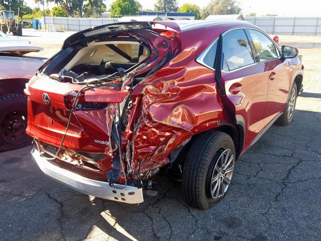 JTJYARBZ4K2117567 - 2019 LEXUS NX 300 RED photo 4