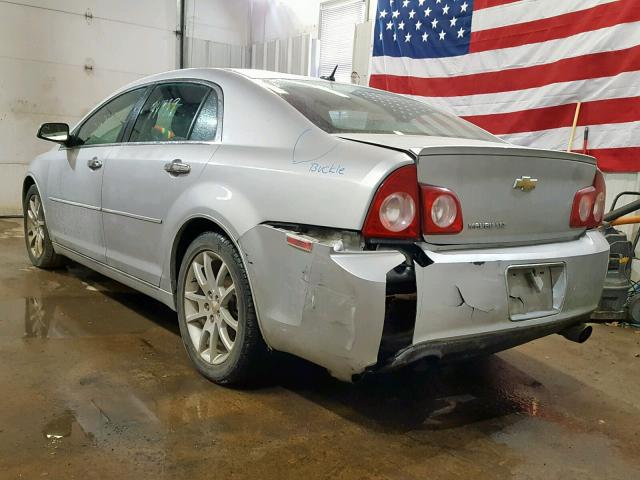 1G1ZE5E7XAF322597 - 2010 CHEVROLET MALIBU LTZ ვერცხლისფერი ფოტო 3