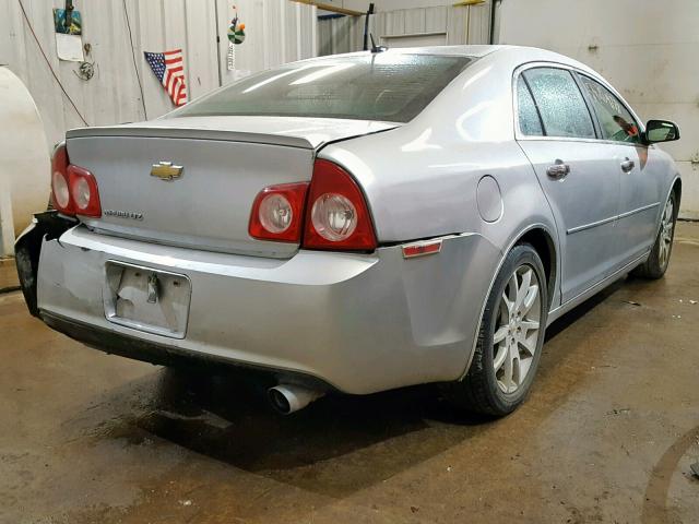 1G1ZE5E7XAF322597 - 2010 CHEVROLET MALIBU LTZ ვერცხლისფერი ფოტო 4