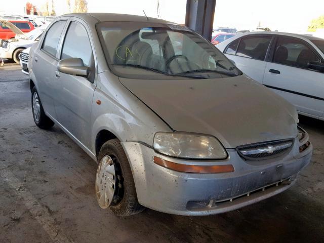 KL1TD52644B133006 - 2004 CHEVROLET AVEO GRAY photo 1