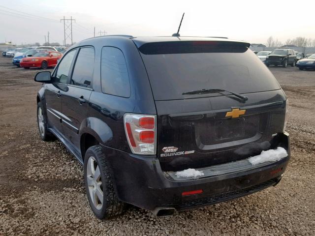 2CNDL037286284957 - 2008 CHEVROLET EQUINOX SP BLACK photo 3