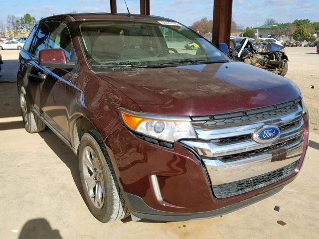 2FMDK3JCXBBA03362 - 2011 FORD EDGE SEL BURGUNDY photo 1