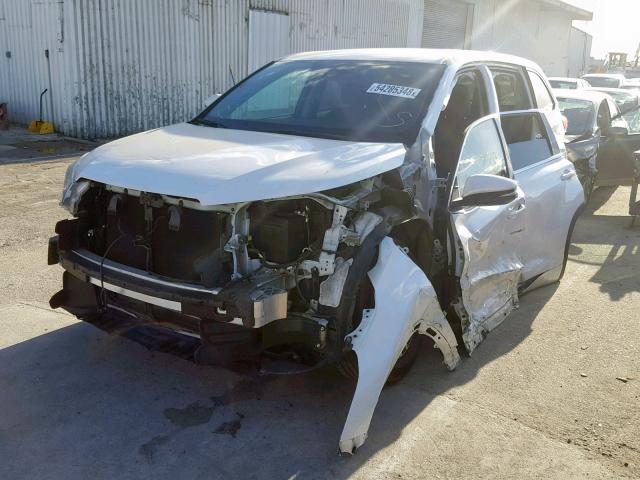5TDZZRFH7HS201854 - 2017 TOYOTA HIGHLANDER WHITE photo 2