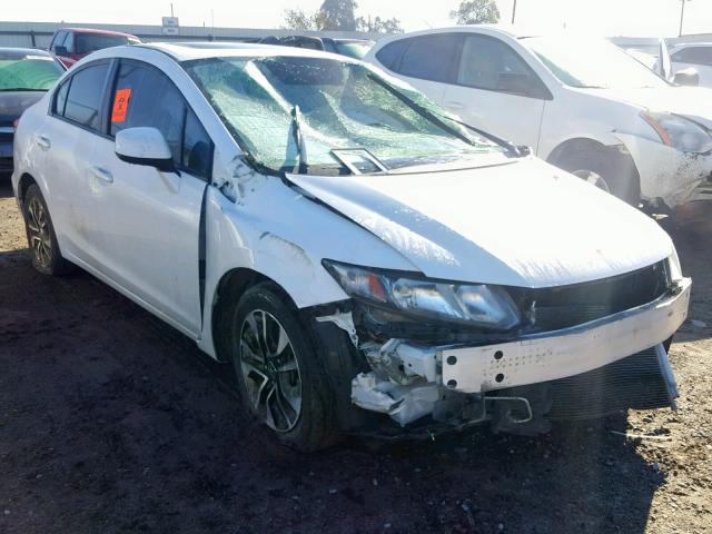 19XFB2F9XDE245603 - 2013 HONDA CIVIC EXL WHITE photo 1