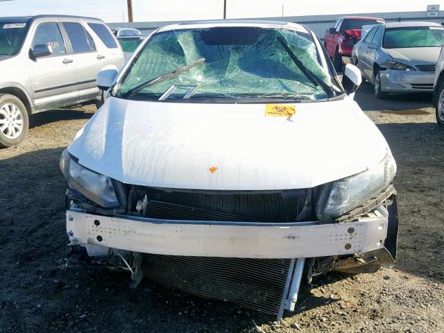 19XFB2F9XDE245603 - 2013 HONDA CIVIC EXL WHITE photo 9