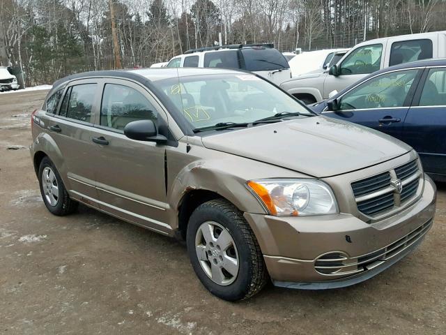 1B3HB28B67D279957 - 2007 DODGE CALIBER TAN photo 1