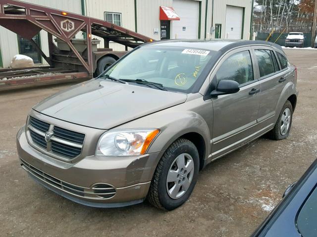 1B3HB28B67D279957 - 2007 DODGE CALIBER TAN photo 2