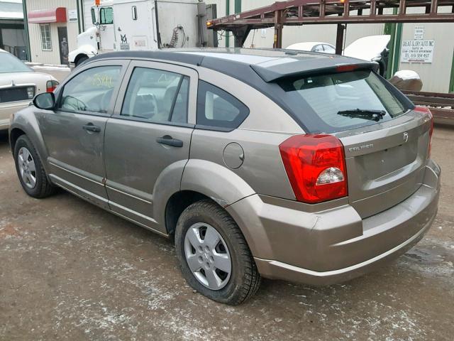 1B3HB28B67D279957 - 2007 DODGE CALIBER TAN photo 3