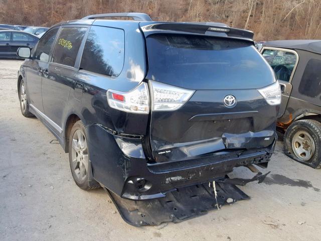 5TDXK3DC2CS196040 - 2012 TOYOTA SIENNA SPO BLACK photo 3