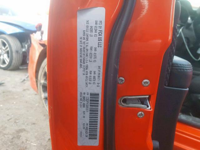 1C3CDFFA1GD818171 - 2016 DODGE DART SXT S ORANGE photo 10