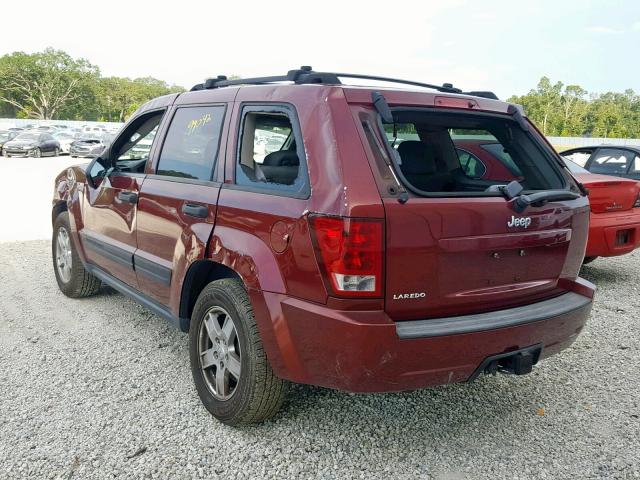 1J4GS48K26C368770 - 2006 JEEP GRAND CHER RED photo 3