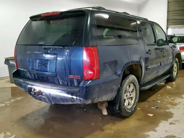 1GKFK16397J211508 - 2007 GMC YUKON XL K BLUE photo 4