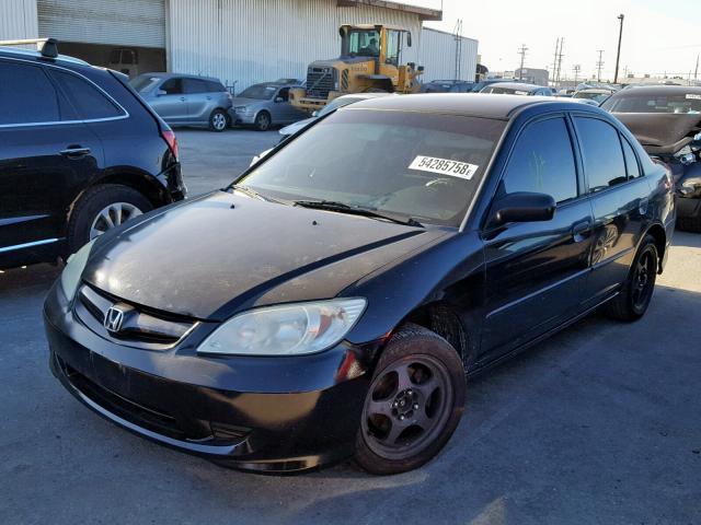 2HGES16315H578040 - 2005 HONDA CIVIC DX V BLACK photo 2