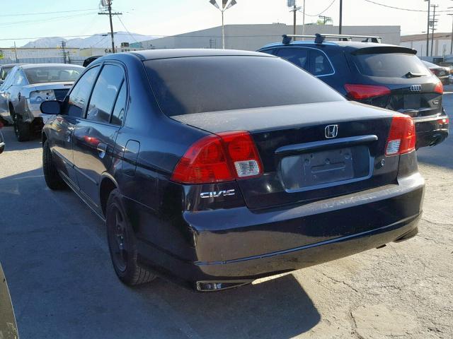 2HGES16315H578040 - 2005 HONDA CIVIC DX V BLACK photo 3