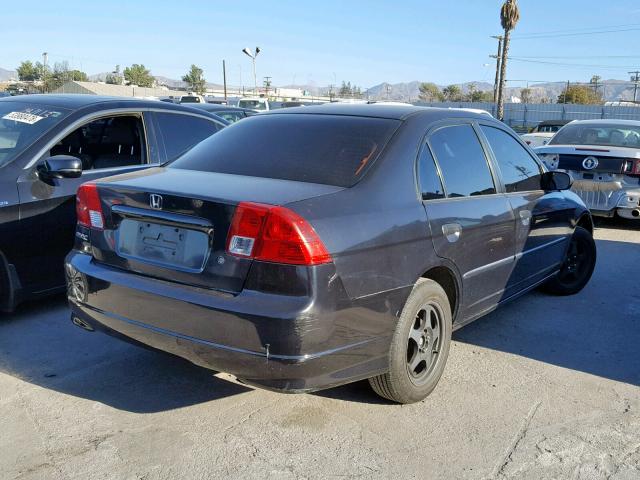 2HGES16315H578040 - 2005 HONDA CIVIC DX V BLACK photo 4