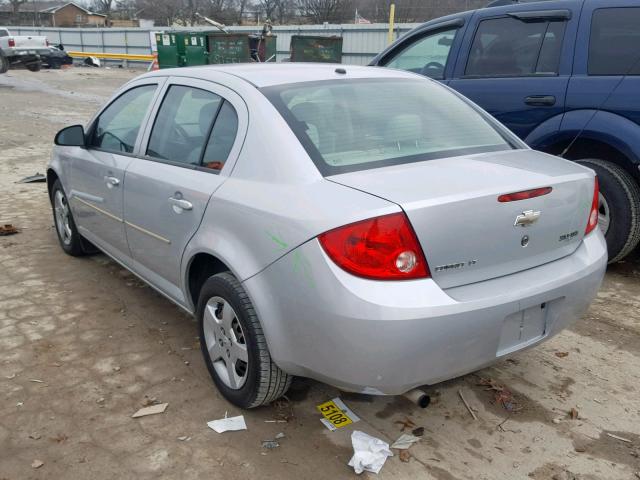 1G1AL58F887179823 - 2008 CHEVROLET COBALT LT SILVER photo 3