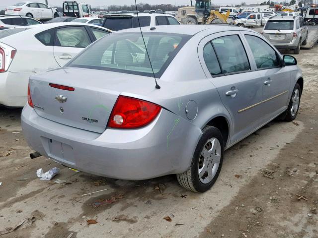 1G1AL58F887179823 - 2008 CHEVROLET COBALT LT SILVER photo 4